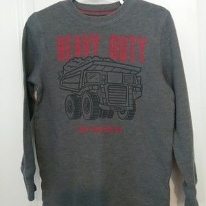 Size 5/6 Grey Dump Truck Henley Shirt